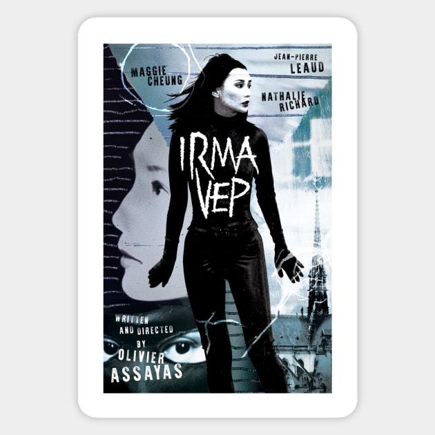 Irma Vep alternative movie poster Sticker by chrisayerscreative